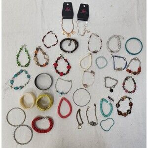 Lot of 30 bundle stainless steel + bangles for women